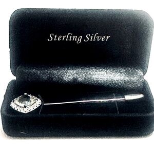 NWT Sterling Silver Crystal Brooch